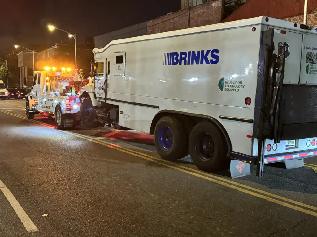 box truck towing trailer