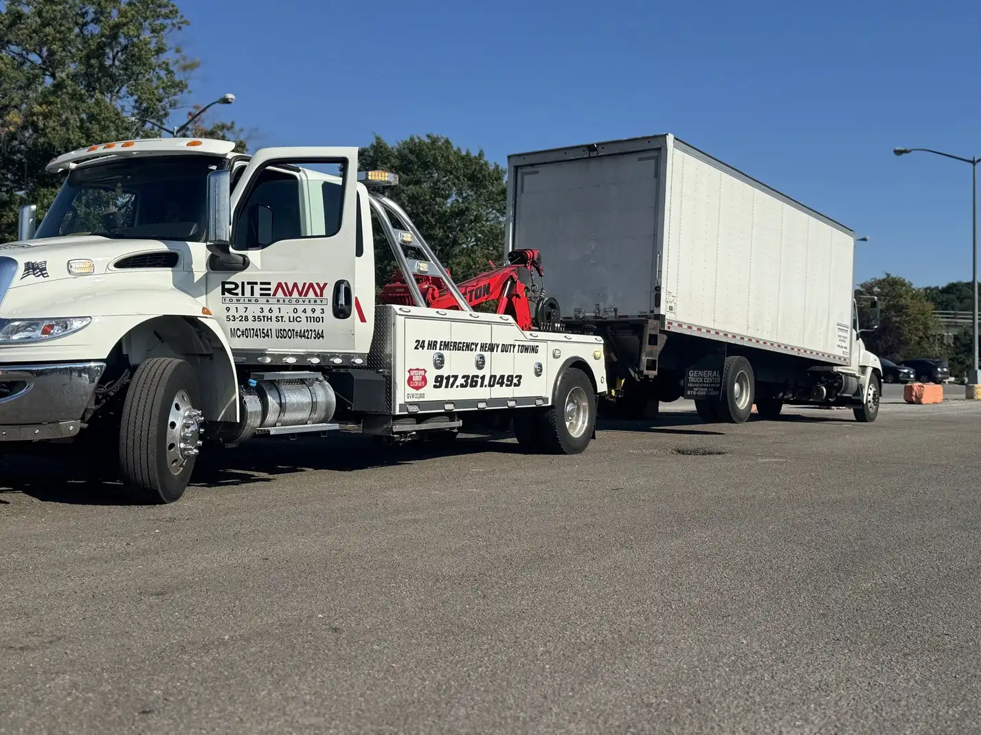 box truck towing