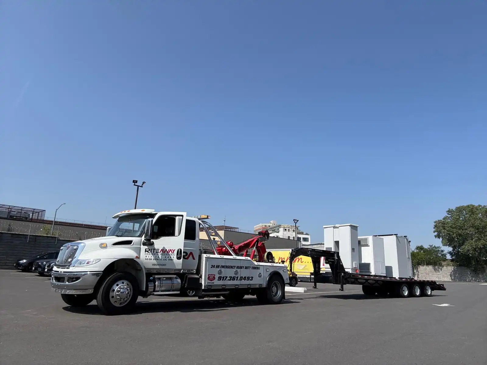 heavy equipment moving service